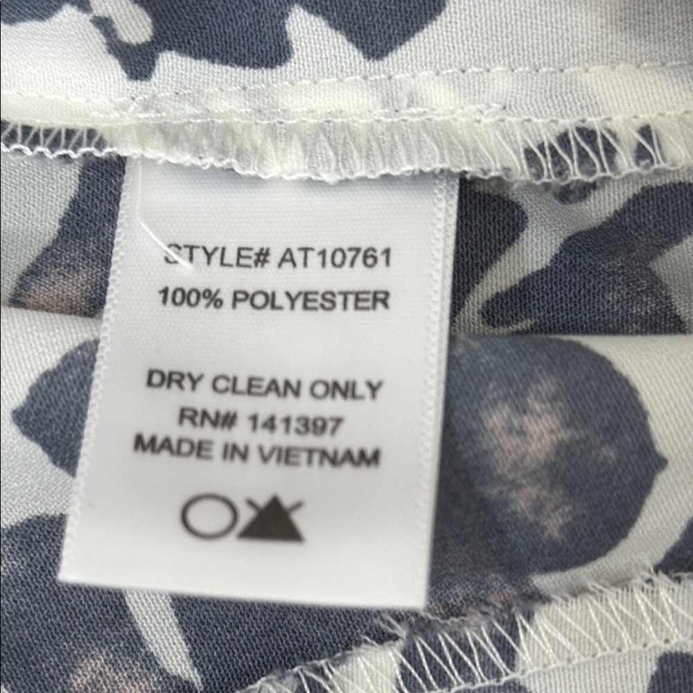 ASTR the Label Floral Draped Open Front Blazer Jacket Cream Purple Blue XS - Picture 4 of 5